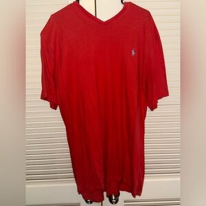 Polo by Ralph Lauren Salmon Short Sleeve V- neck Tee 2XLT